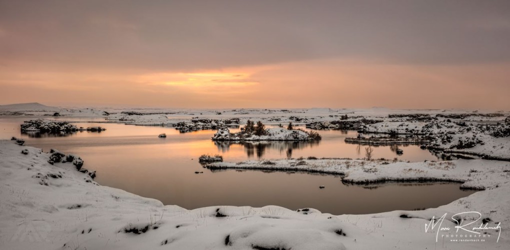 Myvatn Lake at Sunset