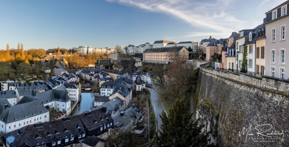Luxemburg Old Town Grund Panorama