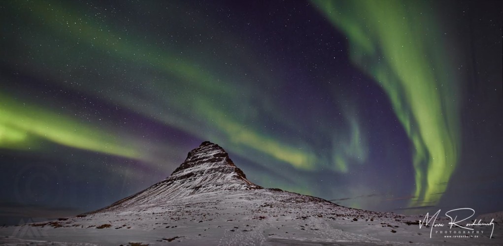 Northern Lights at Kirkjufell Mountain