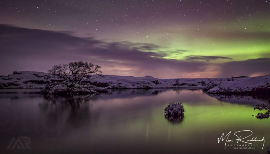 Polarlichter Aurora Borealis Mývatn Island