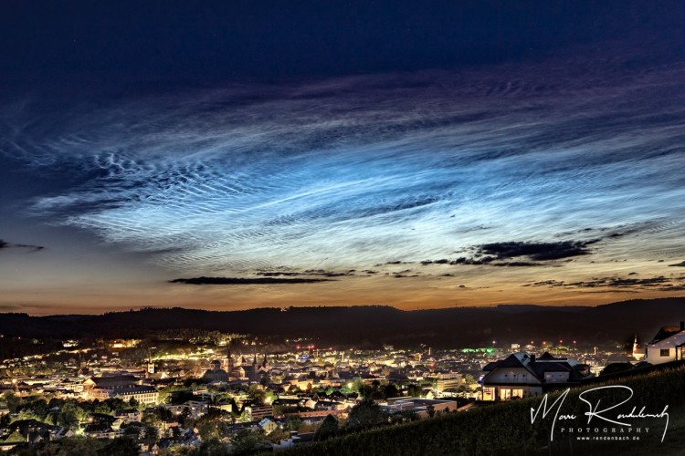 Night Light Clouds over Trier