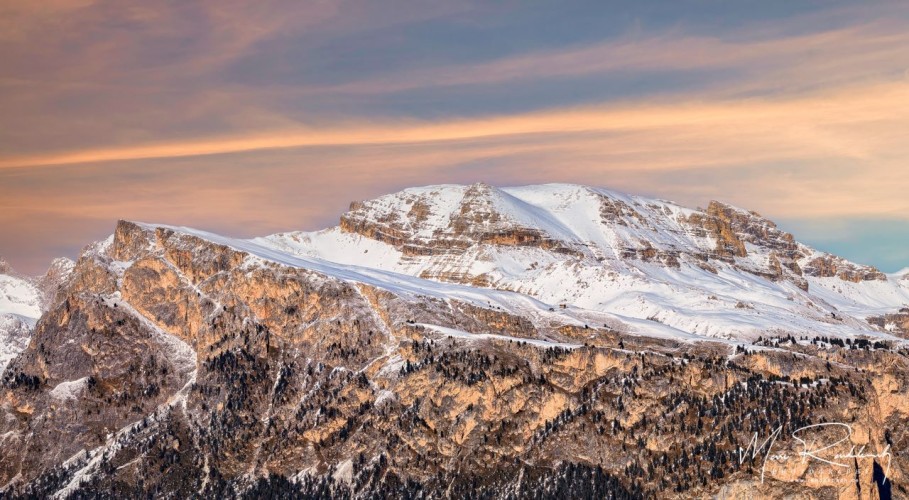 Dolomiten im Sonnenuntergang