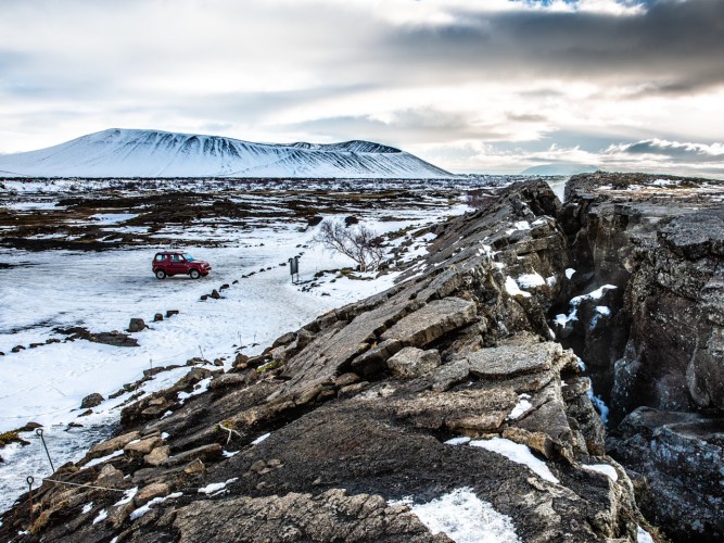 Hverfjall Vulkan Island