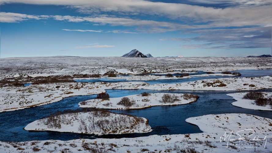Am Rande des Myvaten See auf Island