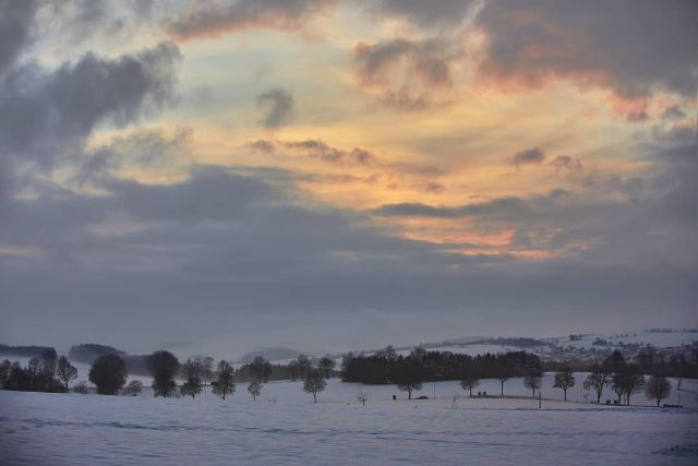 Sunset near Kell am See